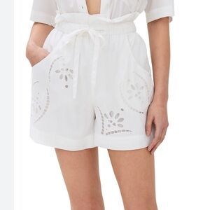 ISABEL MARANT Hidea Shorts in white, NWT.